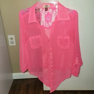 Womens button down blouse